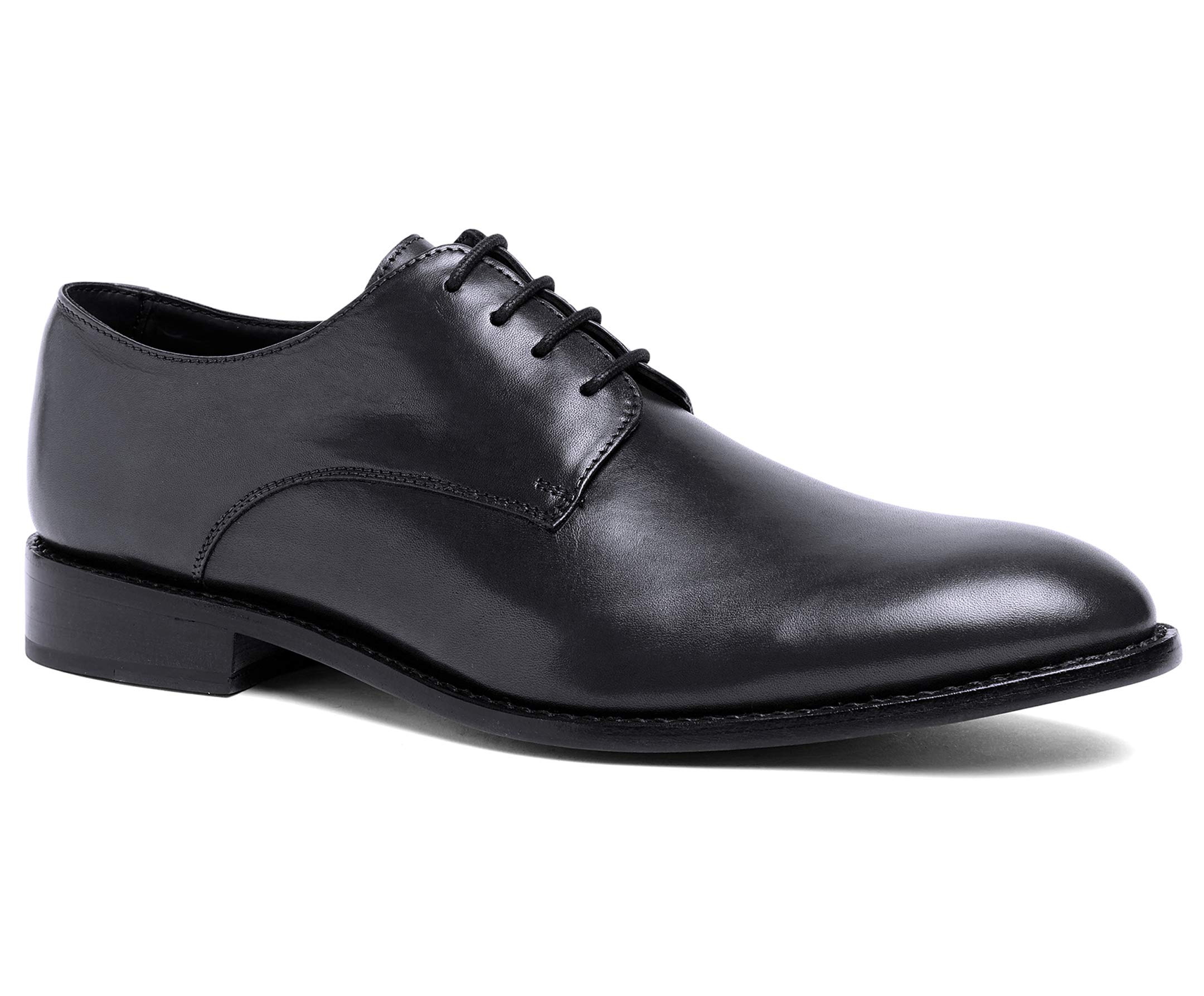 Anthony Veer Men's Truman Derby Oxford Dress Shoes - Full Grain Leather, Goodyear Welt Construction for Durability - Perfect for Formal Events, Weddings & Business Attire