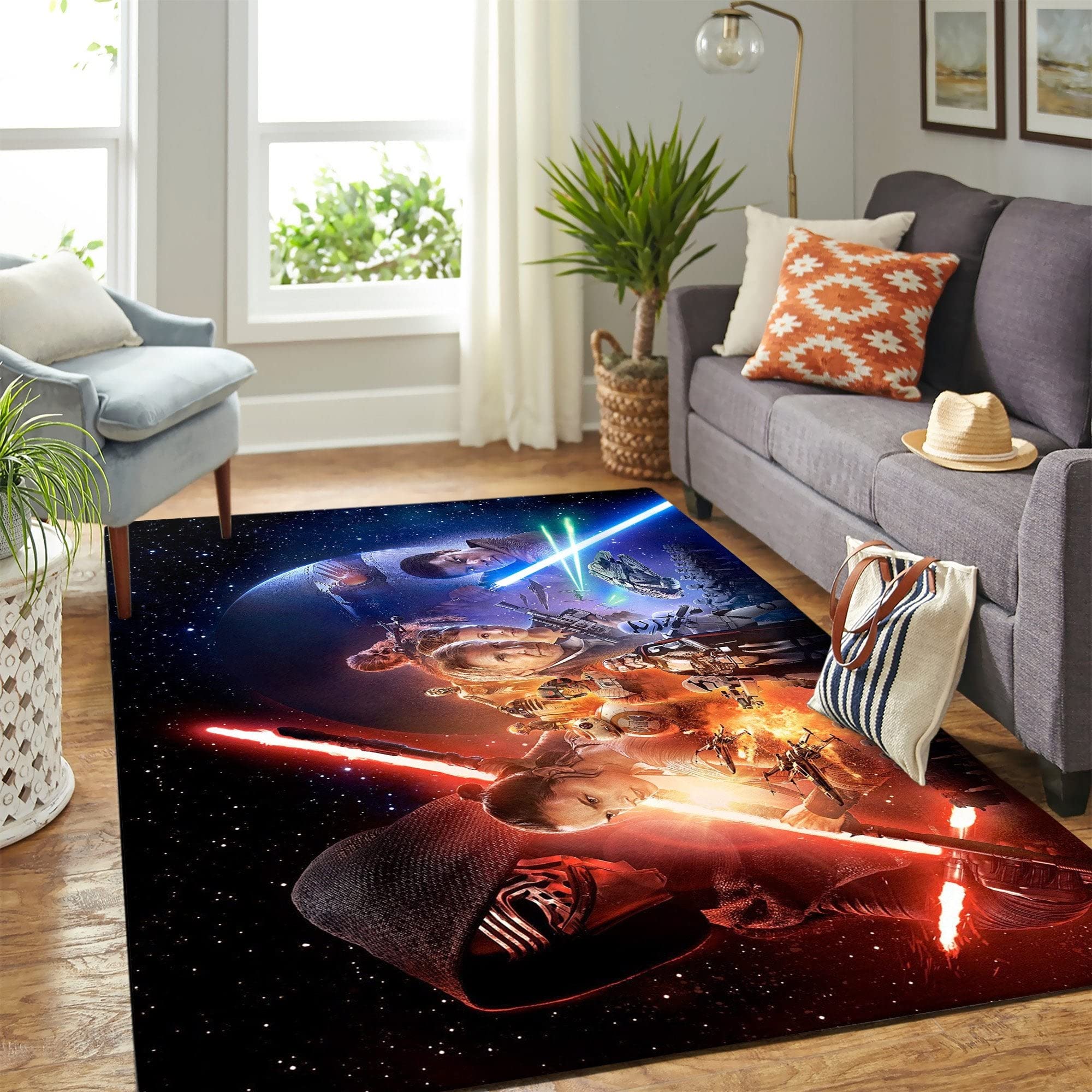 Soft Non-Slip Movie Characters Area Rug - 3x5, 4x6, 5x8, 5.2x9 ft Home Decor Carpet for Bedroom & Living Room - Perfect Gift for Movie Lovers & Boys - Ideal for Cozy Movie Nights & Themed Room Decor