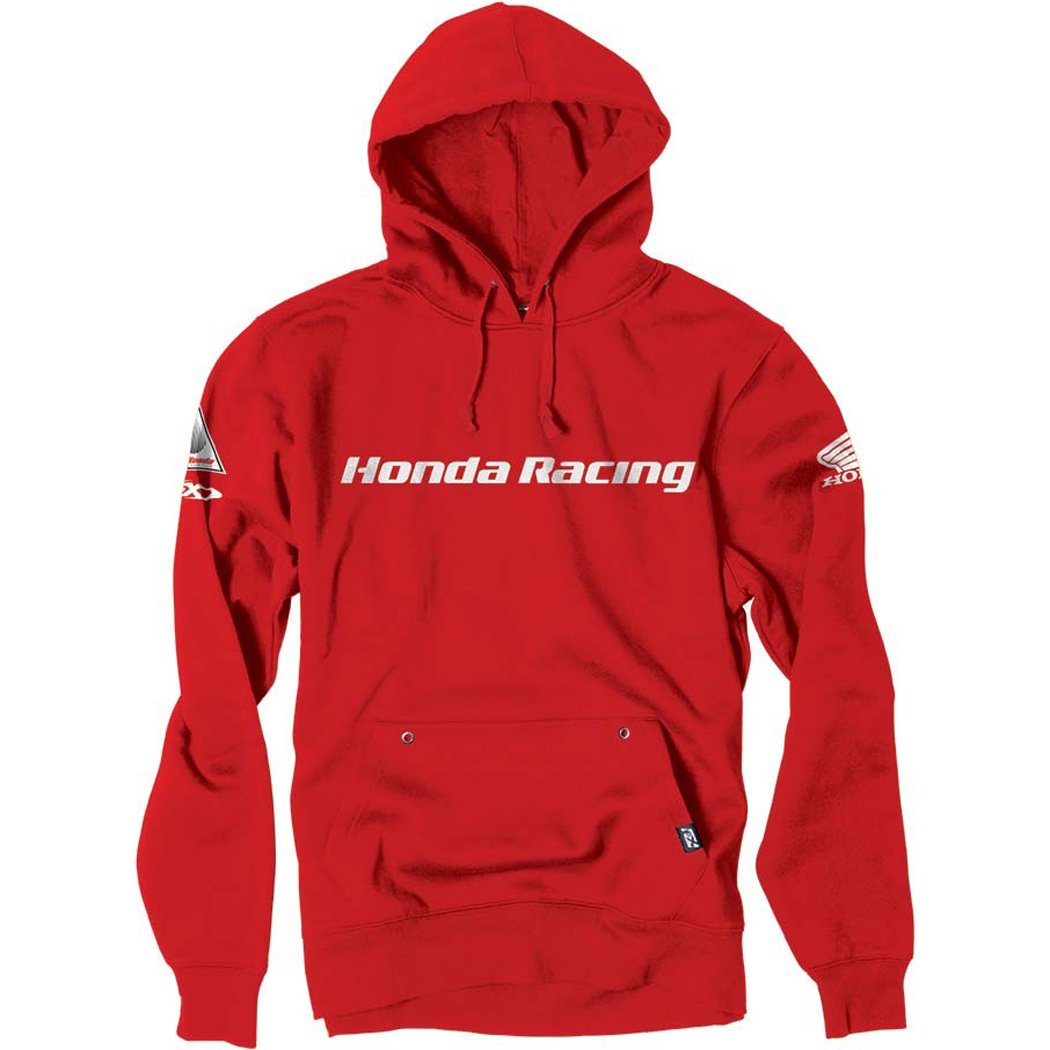 Factory Effex Racing Hoody - Honda Motocross Hooded Sweatshirt - Red - X-Large - Comfortable & Durable for Motorcycle Riding & Outdoor Sports