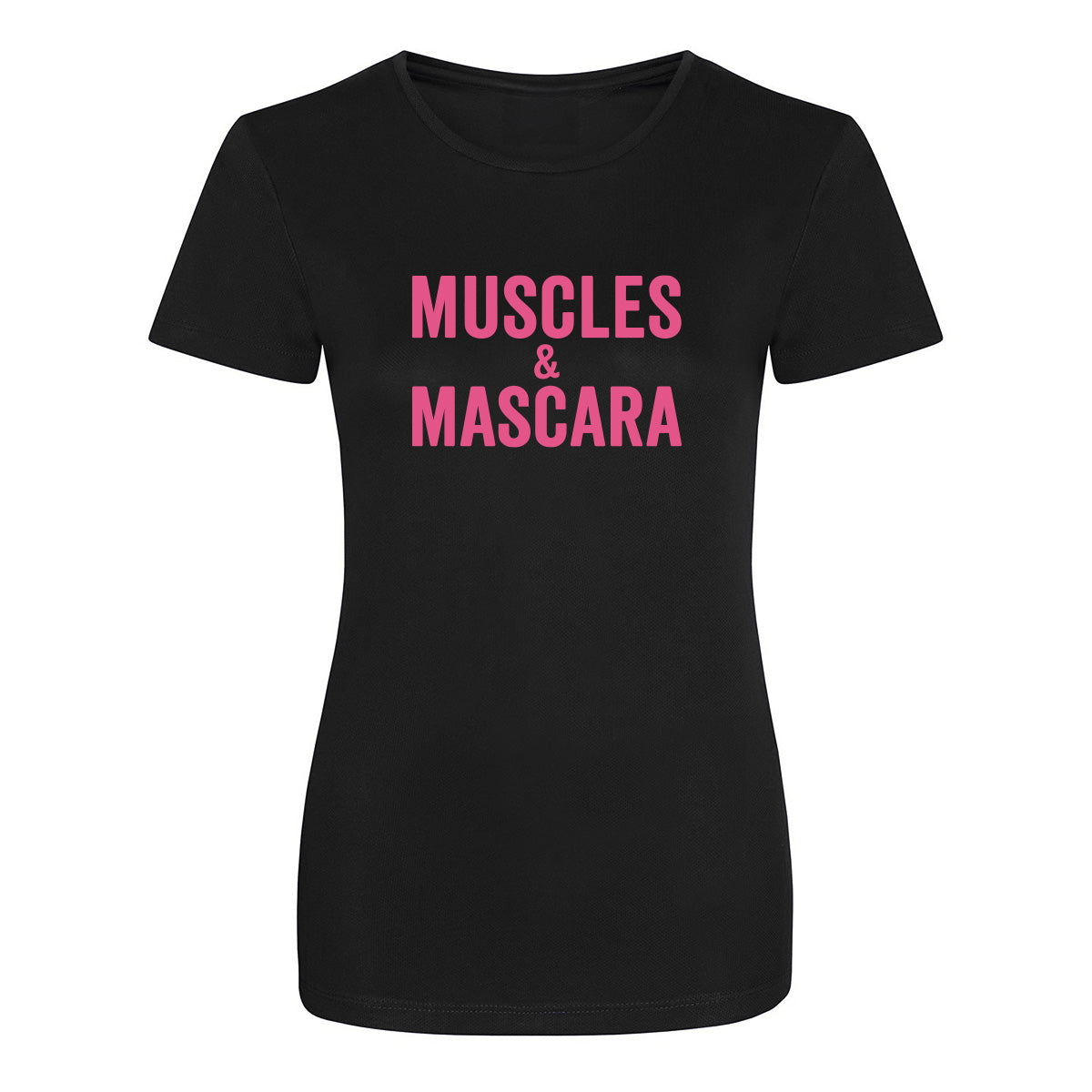Muscles & Mascara Technical T-Shirt for Women - High-Performance Workout Top for Gym, Running & Fitness Training