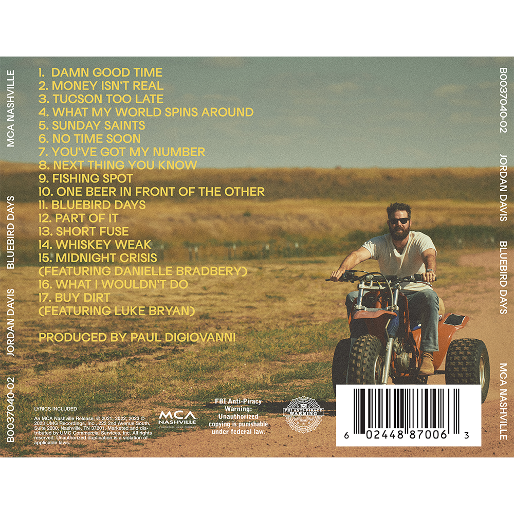 Bluebird Days CD - Indie Folk Music Album for Relaxation & Road Trips | Perfect for Home, Office & Travel