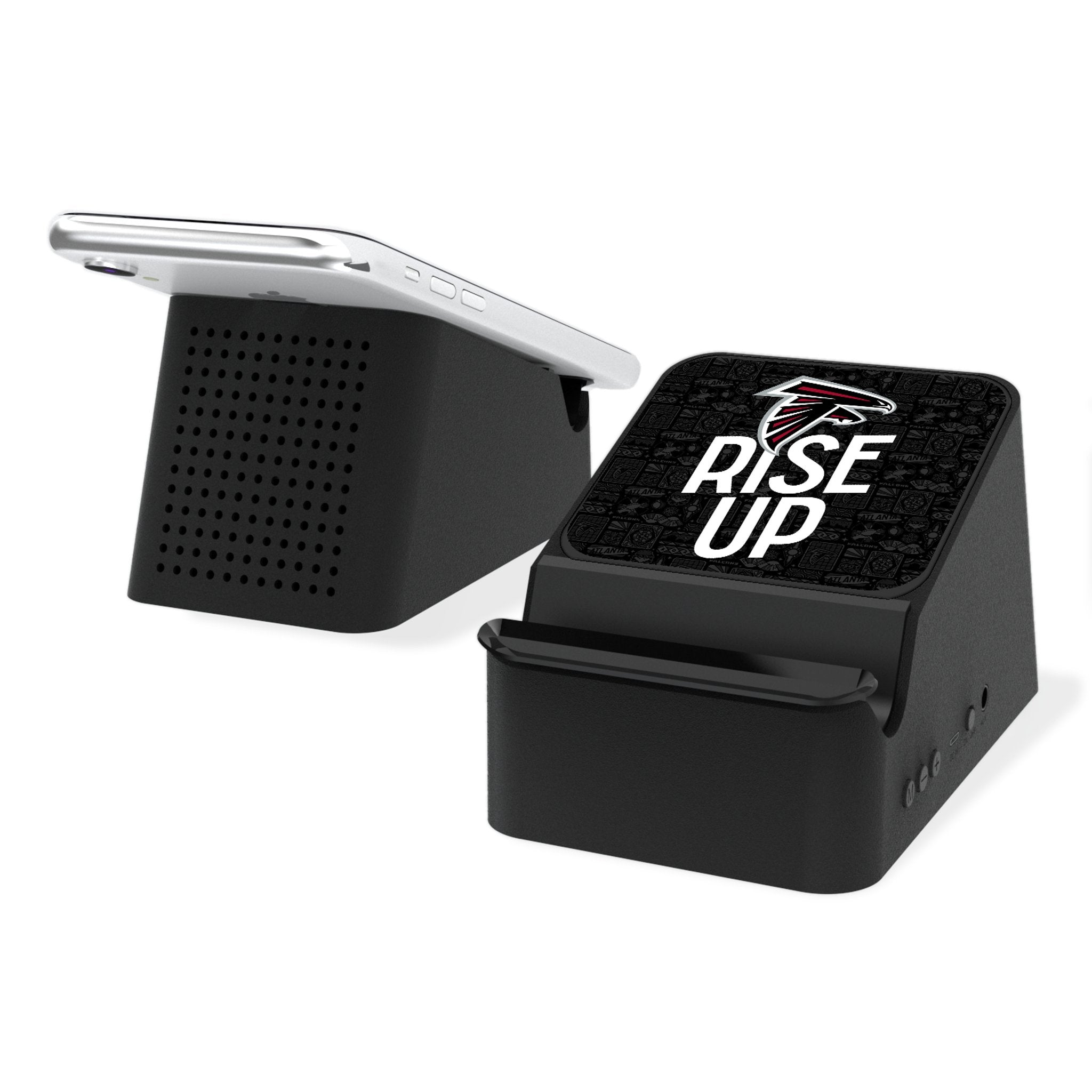 Atlanta Falcons 2024 Limited Edition Wireless Charging Station with Bluetooth Speaker - NFL Team Merchandise for Home & Office Decor, Perfect for Game Day & Falcons Fans Gifts