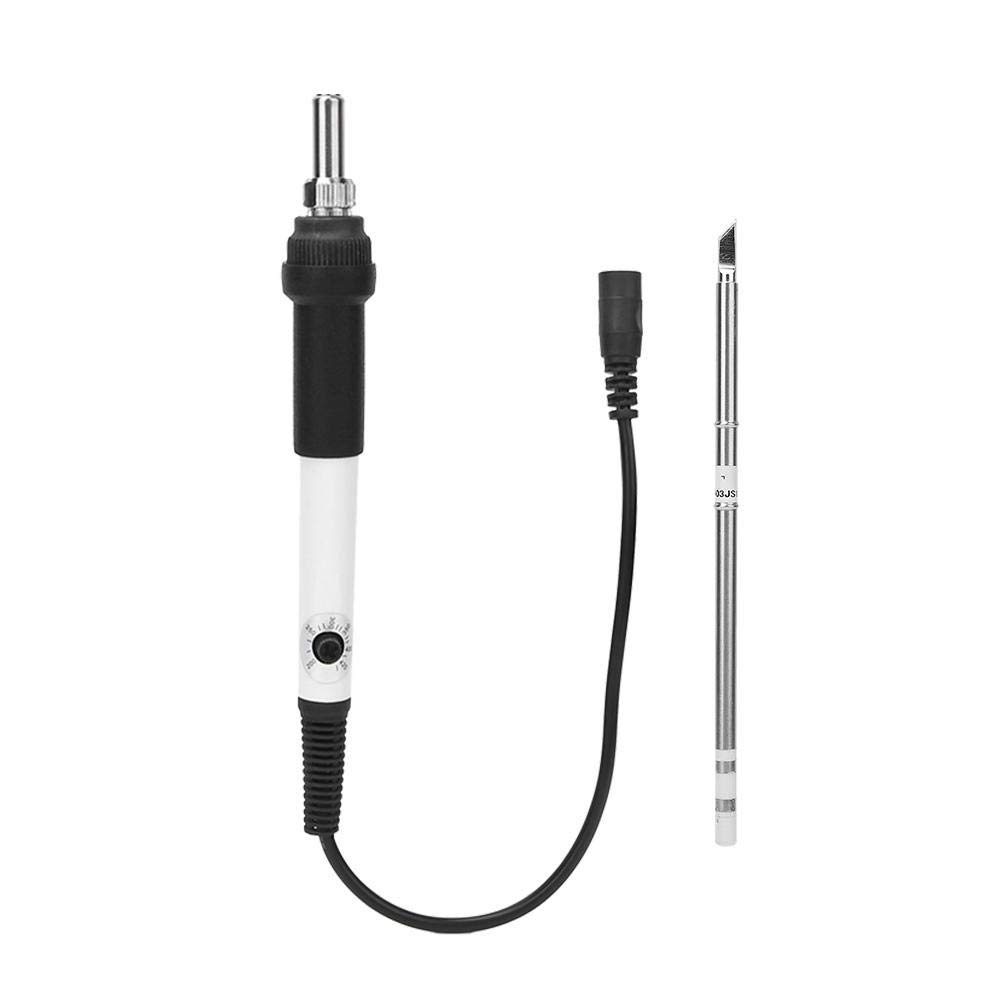 12V-24V Adjustable Temperature Electric Soldering Iron Kit with Digital Display - Professional Metal Welding Tool for Electronics Repair, DIY Projects & Industrial Use - Safe Component Protection (White)