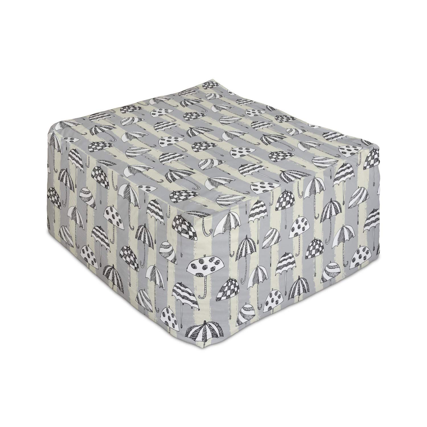 Ambesonne Rectangle Pouf Ottoman - 25