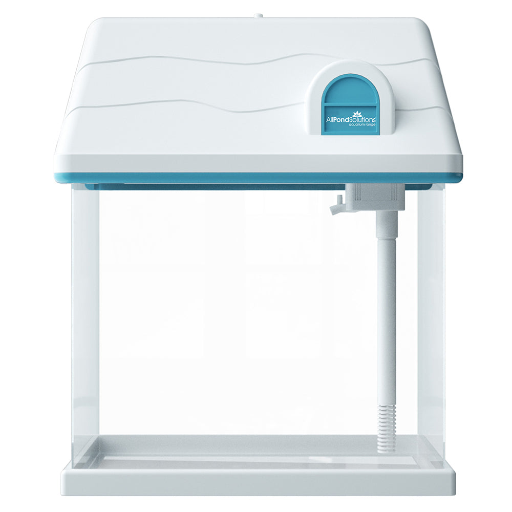 12L Small White Nano Fish Tank for Kids - Perfect for Bedrooms, Classrooms & Small Spaces