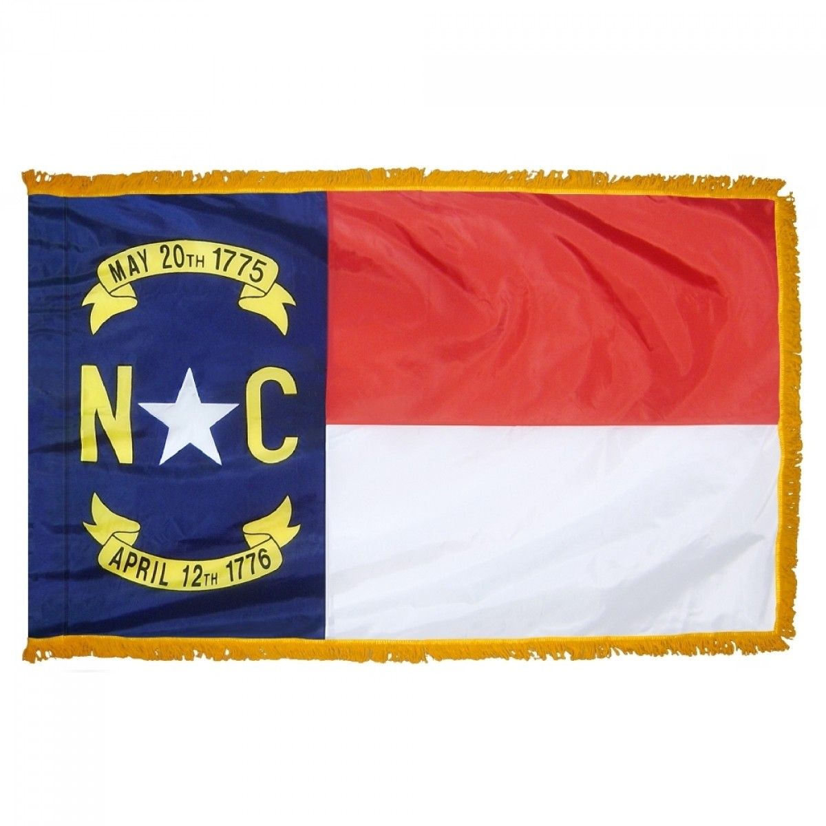 North Carolina State Flag 4x6 Feet - Premium Printed Nylon for Indoor Display - Perfect for Home, Office, or Classroom Decor