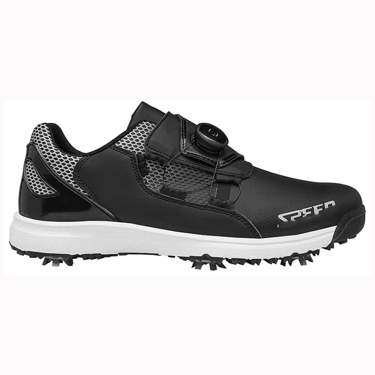 HANHJ Fire Wolf Women's Golf Shoes - Breathable Waterproof Spiked Sneakers with Self-Tightening Laces | Non-Slip Sports Shoes for Golf Training & Casual Wear | Perfect for Couples & Outdoor Activities