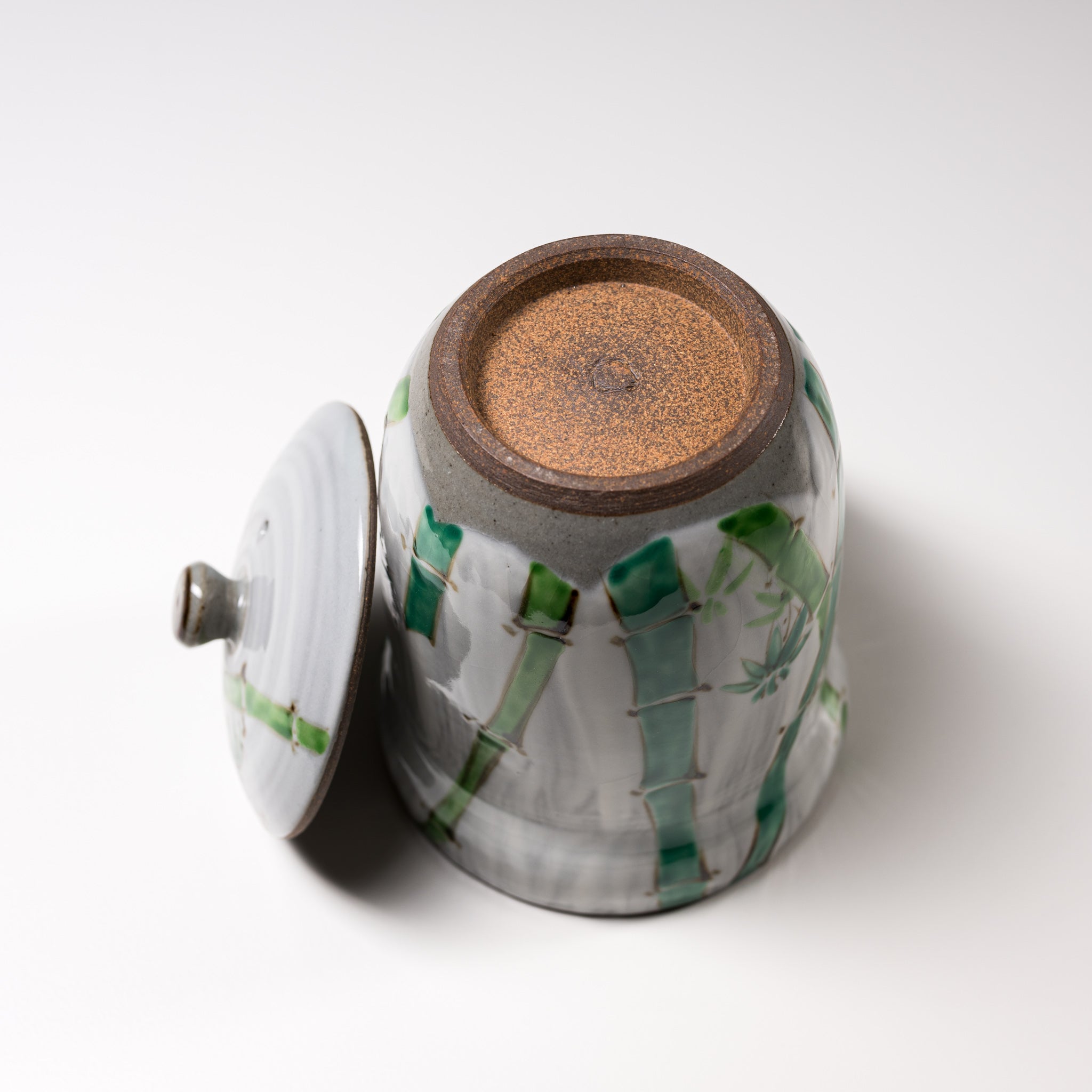 Handmade Kyo Kiyomizu Ware Hohin Teapot with Bamboo Handle - Authentic Japanese Ceramic Teapot for Matcha, Sencha & Green Tea Brewing - Perfect for Tea Ceremonies & Home Tea Time