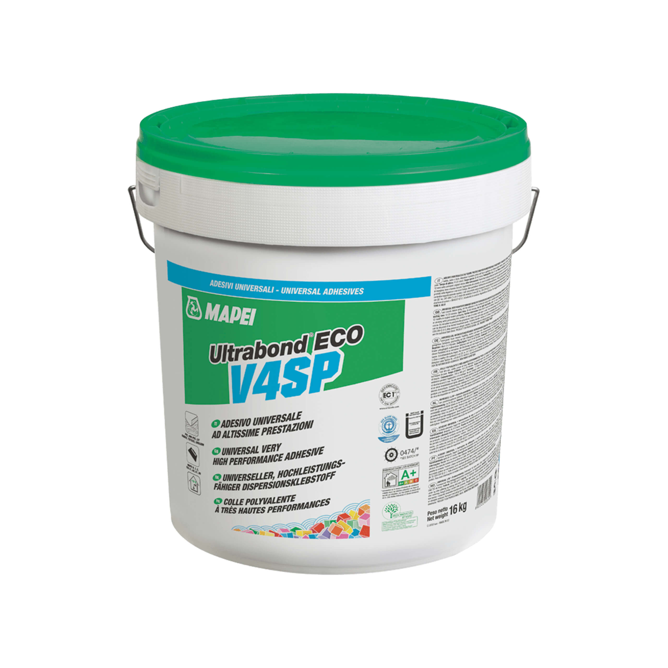 Mapei Ultrabond ECO V4SP 14kg - High-Performance Flooring Adhesive for Wood, Laminate & Engineered Floors - Ideal for Home Renovation & Commercial Installation