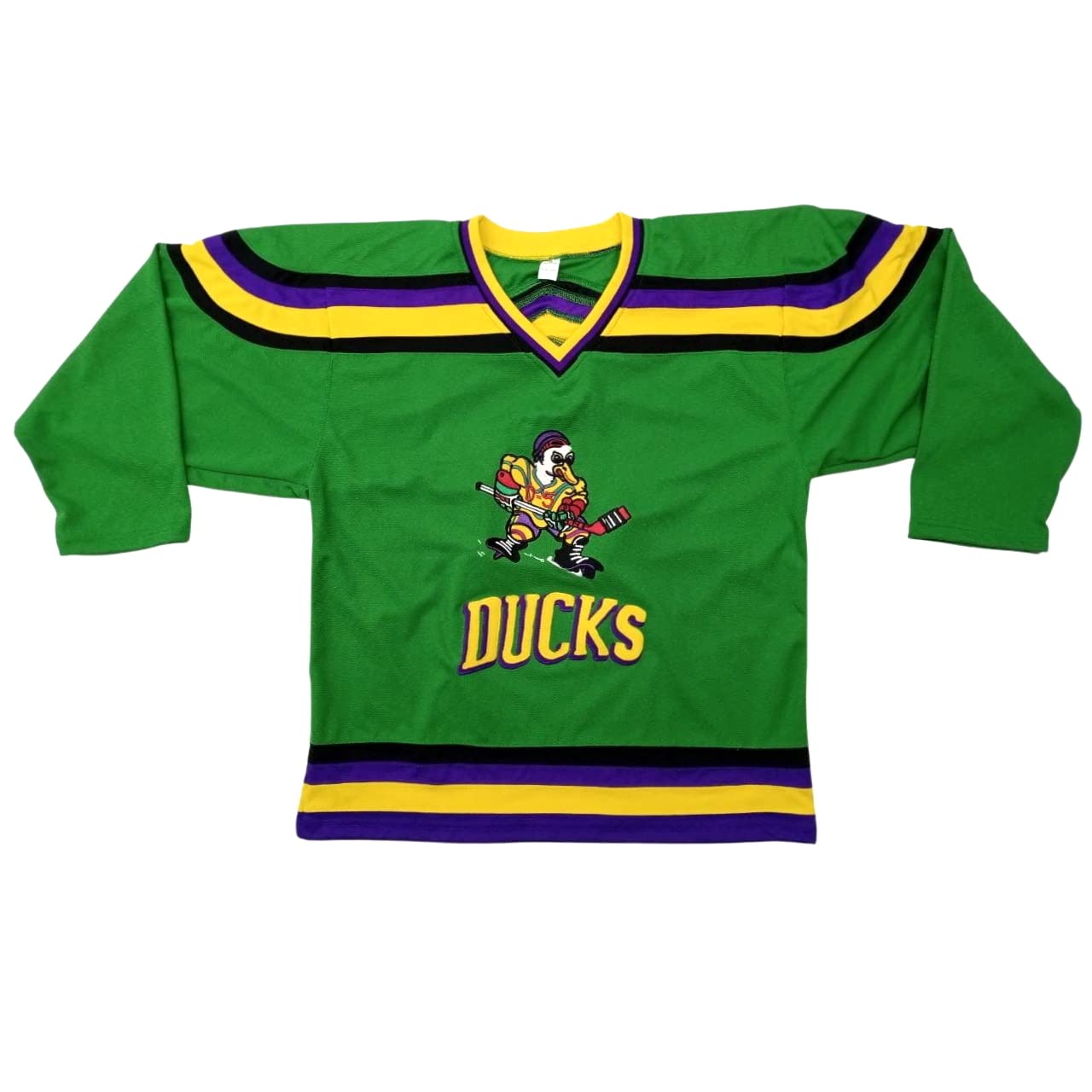 Julie The Cat Gaffney 6 Ducks Deluxe Embroidered Hockey Jersey - Official NHL Licensed Hockey Sweater for Men & Women - Perfect for Hockey Games, Cosplay, and Sports Fan Gifts