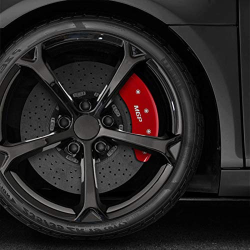 Upgrade Your 2020 Kia Forte with Premium Red Caliper Covers - Set of 4 by MGP | Enhance Brake Appearance & Protect from Road Debris | Perfect for Car Enthusiasts & Custom Builds
