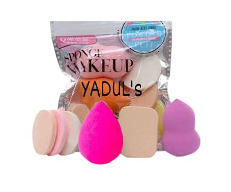 MASTADI 6-Piece Set Women's Round Soft Makeup Sponges - Beauty Blender for Foundation, Powder & Blush - Dry & Wet Use - Perfect for Daily Makeup, Contouring & Professional Makeup Application