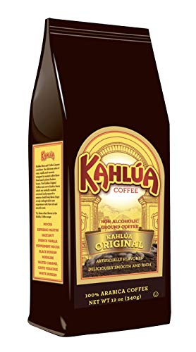 White House Coffee Kahlua Gourmet Ground Coffee - Original & Vanilla Flavor (12 oz) | Premium Coffee Blend for Home Brewing, Office Use & Gift Giving