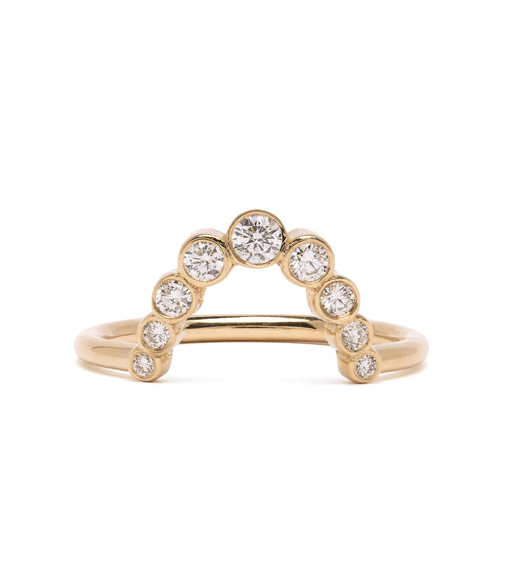 Bezels Sunrise Nesting Band - Stackable Gold & Silver Rings for Women - Perfect for Layering, Everyday Wear & Special Occasions