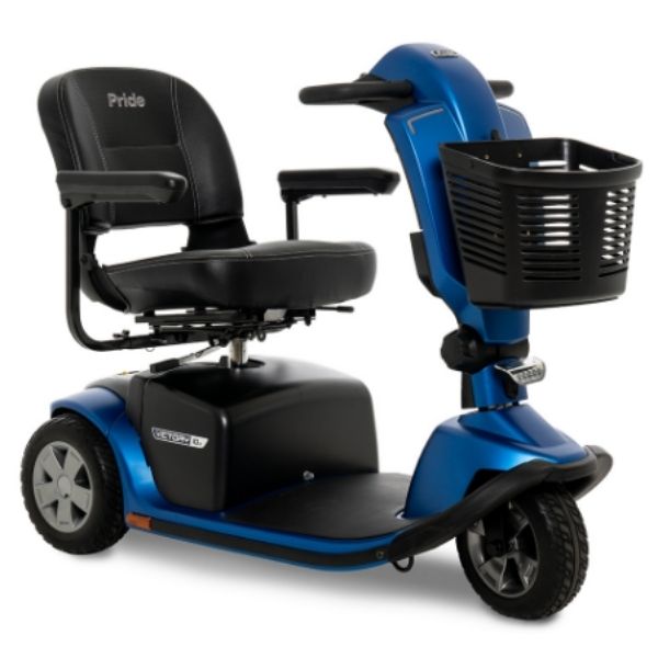 Pride Victory 10.2 Mid-Size Bariatric 3-Wheel Mobility Scooter S6102 - Heavy Duty Electric Scooter for Adults with Weight Capacity 500lbs, Ideal for Shopping, Travel & Outdoor Activities