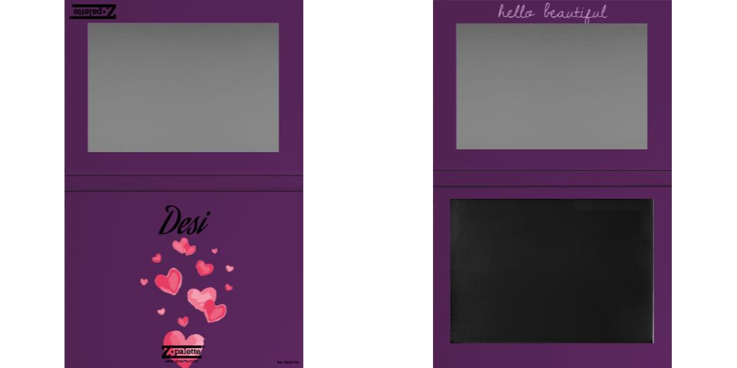 Custom Extra Large Z Palette - Magnetic Makeup Palette for Eyeshadows & Blush - Perfect for Professional Artists & Travel
