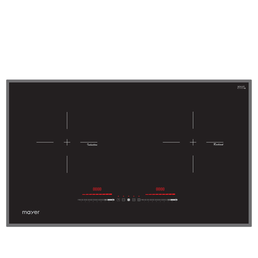 MMIHB752CS 75cm 2-Zone Hybrid Induction Hob with Slider Control - Perfect for Modern Kitchens and Efficient Cooking