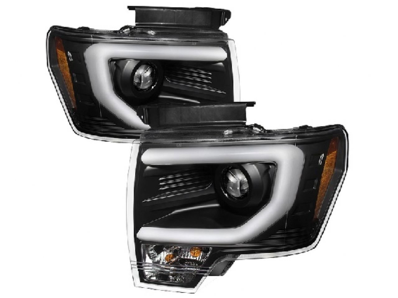 Spyder Auto PRO-YD-FF15009-LBDRL-BK Halo Projector Headlights for Ford - Black | LED DRL Angel Eye Headlamp Replacement | Perfect for Night Driving & Off-Road Adventures