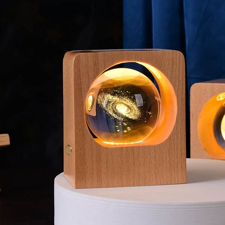 Crystal Ball Night Light - Decorative LED Moon Lamp for Bedroom, Nursery & Meditation | Perfect for Relaxation, Feng Shui & Home Decor