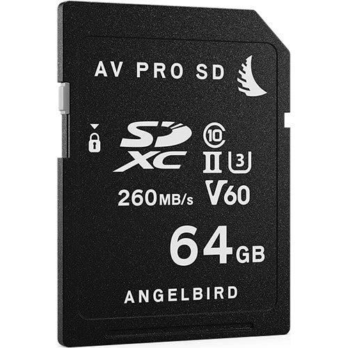 Angelbird 64GB AV Pro MK2 UHS-II SDXC Memory Card - High-Speed Performance for 4K Video & Professional Photography