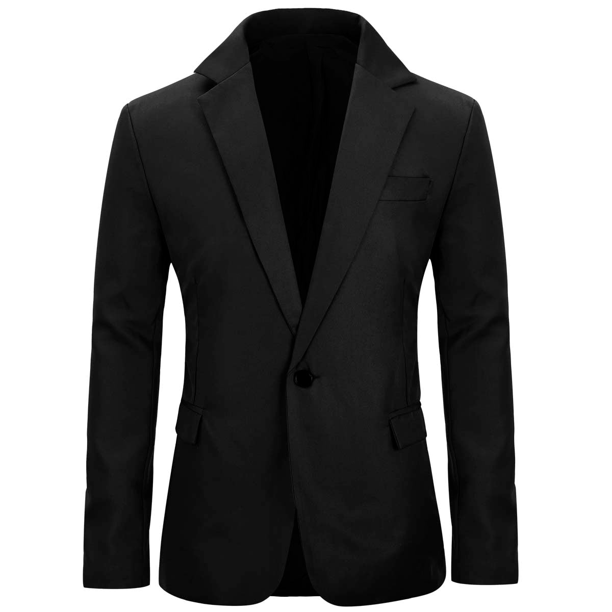 Men's Slim Fit Casual Blazer Jacket Black | Lightweight Business & Wedding Jacket | Office Wear & Formal Occasions