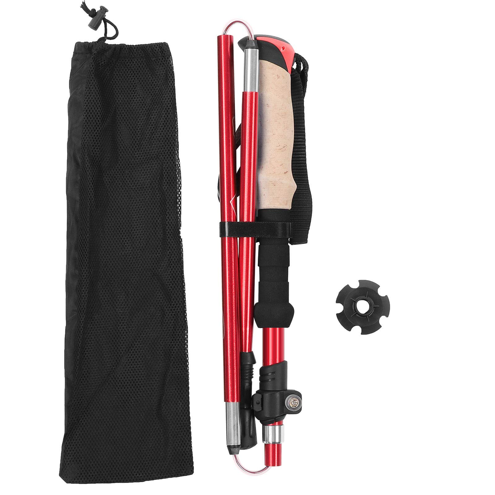 VGEBY Lightweight Aluminum Alloy Telescopic Trekking Poles - Adjustable Hiking Sticks for Men & Women, Perfect for Hiking, Camping, Backpacking & Outdoor Adventures | Ideal for Mountain Trails, Long Walks & Rough Terrains