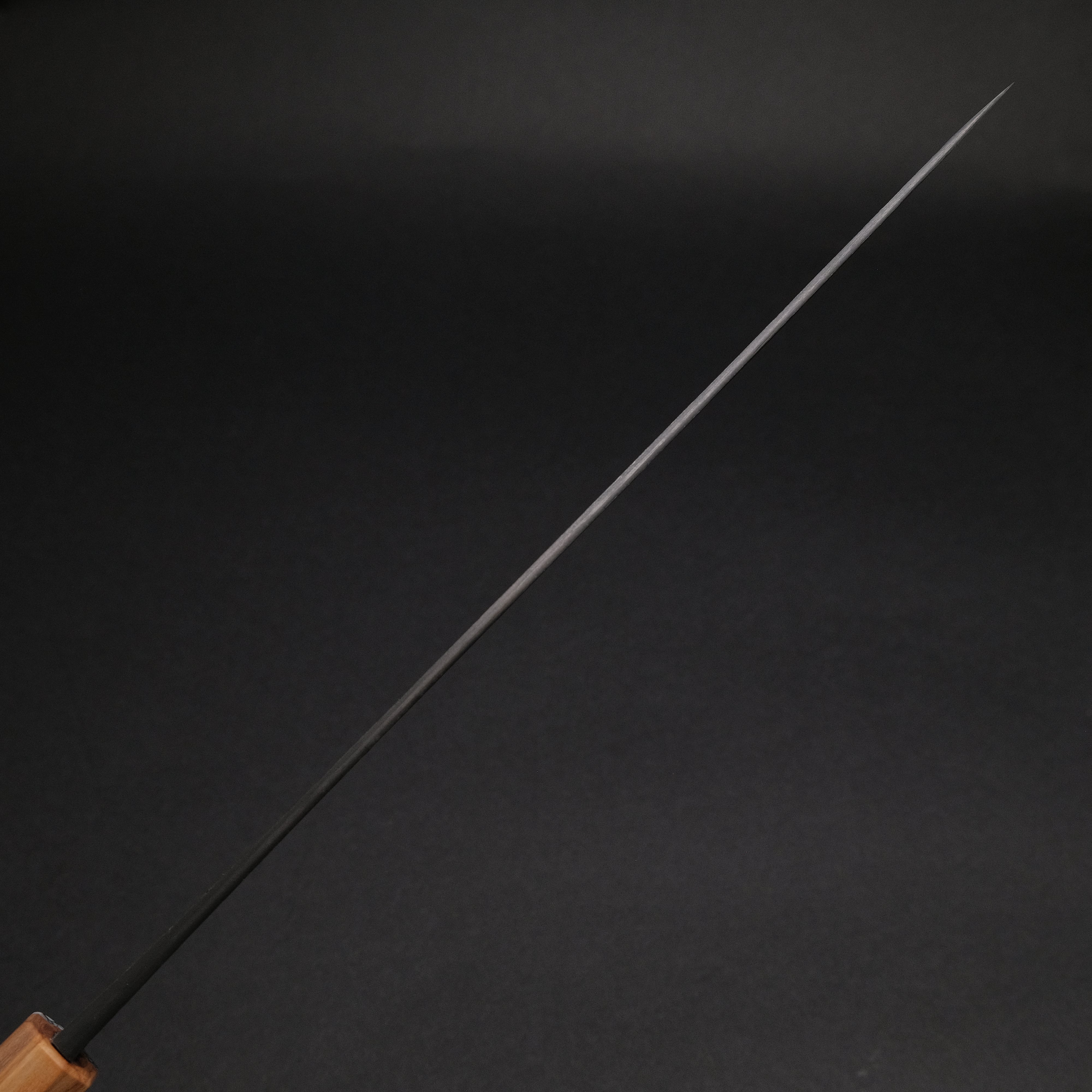 Premium Ajikataya White #2 Nashiji Damascus Sujihiki 270mm Japanese Chef Knife with Olive Wood TQRV Handle - Perfect for Slicing Sashimi, Roasts & Precision Cutting in Professional Kitchens