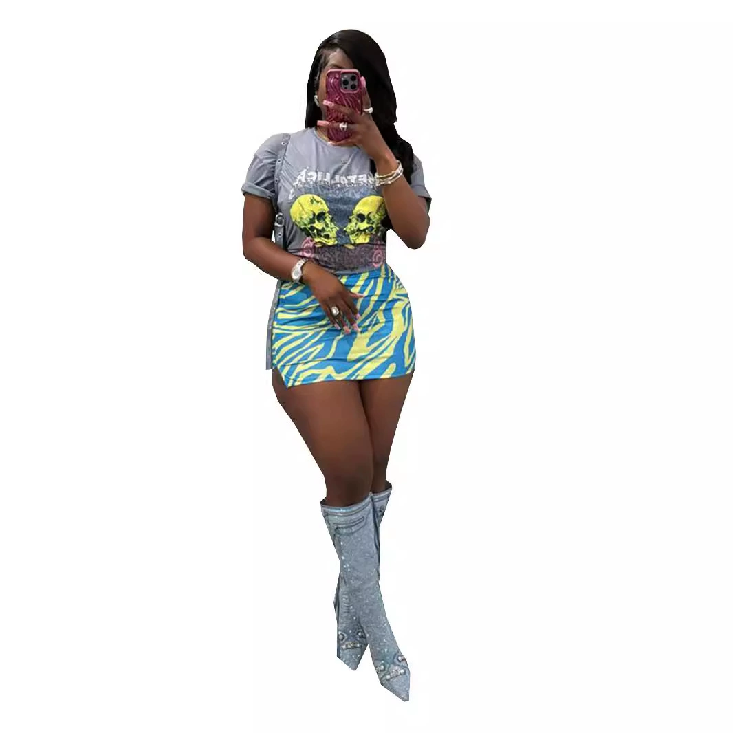 Sexy Short Sleeve Two Piece Suit for Women - Summer Casual Outfits & Beach Vacations | Trendy Matching Sets for Date Nights & Parties