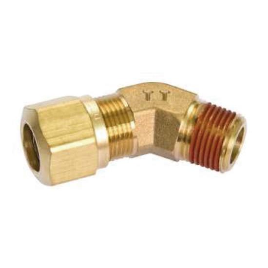 Fortpro Air Brake NTA Compression Fitting Male 45 Degree Elbow 1/4