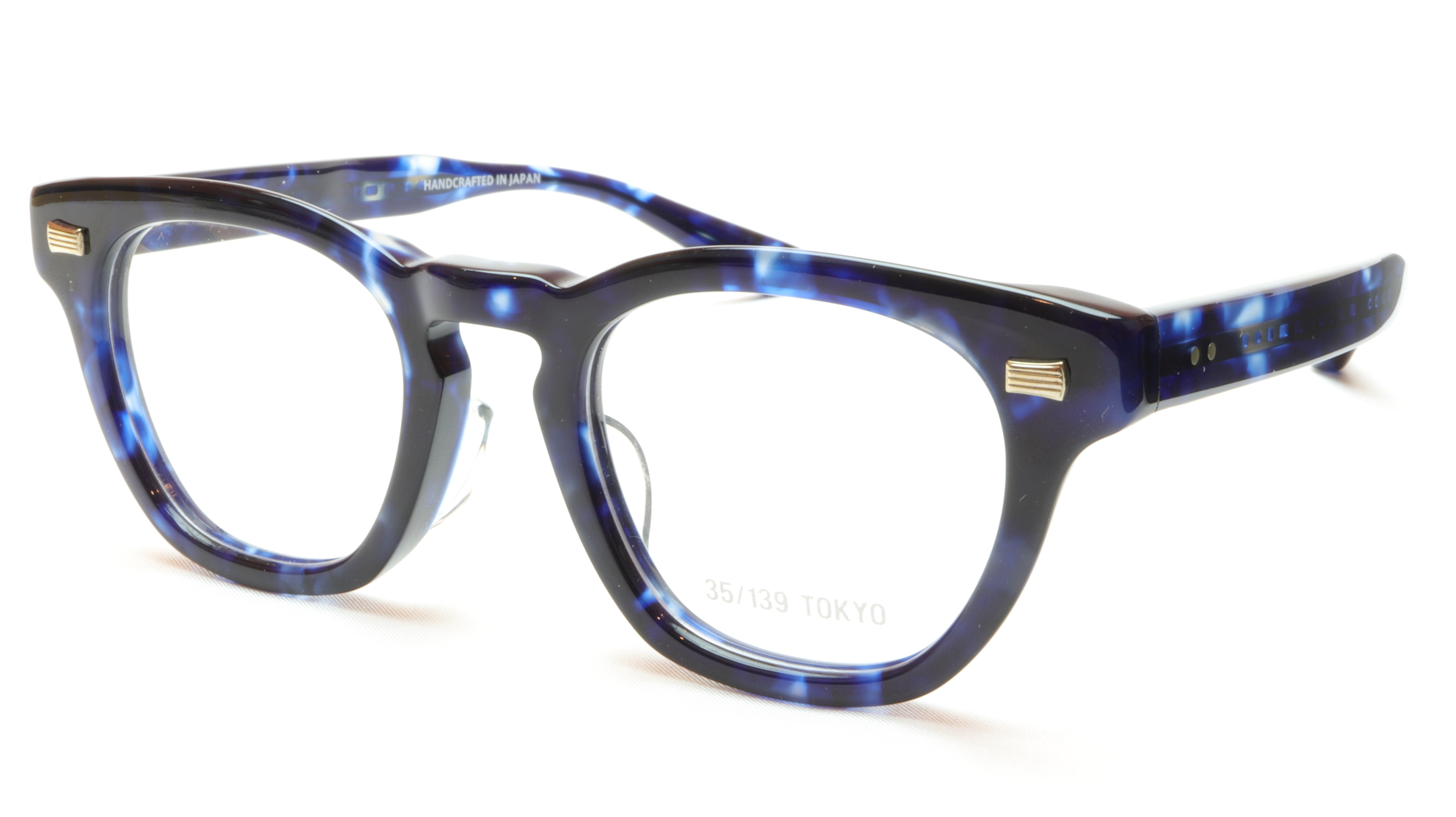 Tokyo AI 111 0007A Eyeglasses Frame - Crystal Blue | 47-22-145 Size | Made in Japan | Lightweight & Stylish for Work, Reading & Fashion
