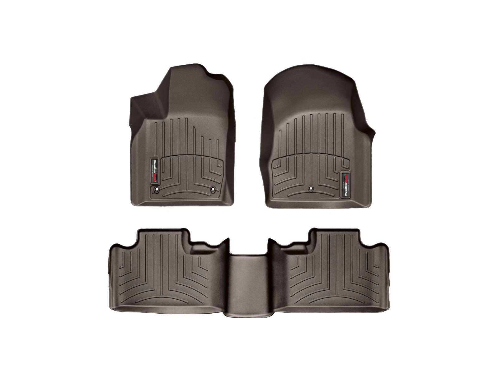 WeatherTech Custom Fit FloorLiner for Jeep Grand Cherokee 1st & 2nd Row - Premium All-Weather Protection (Cocoa) | Durable Car Mats for Off-Roading, Camping & Daily Commute