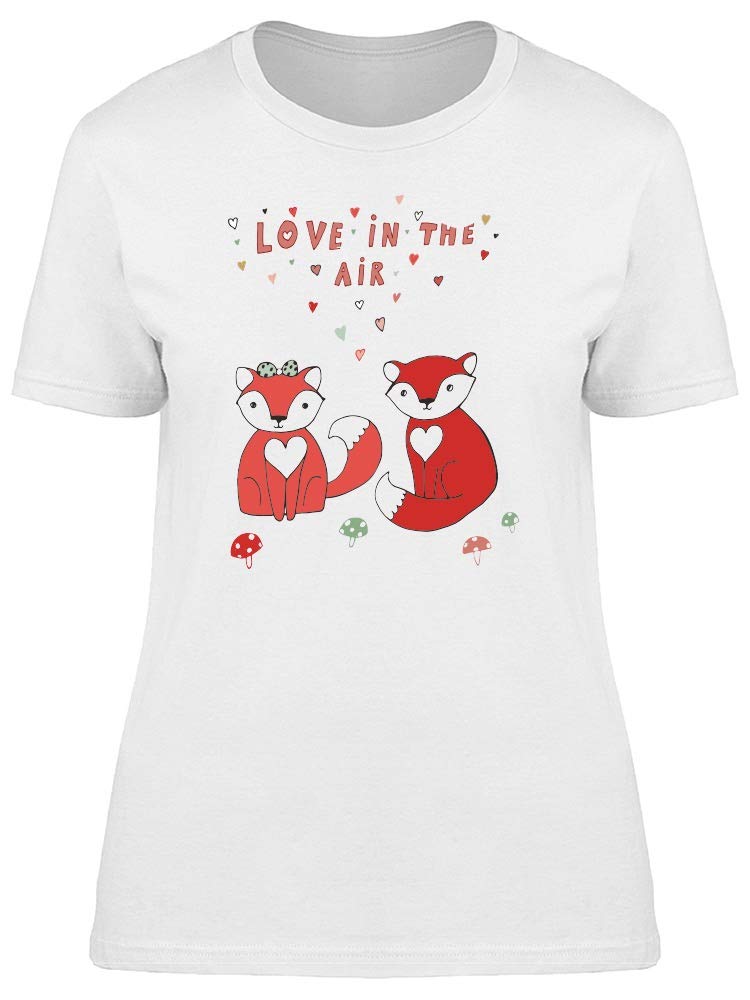 Cute Foxes Graphic T-Shirt for Women - Trendy Animal Print Tee for Casual Wear, Date Nights & Outings