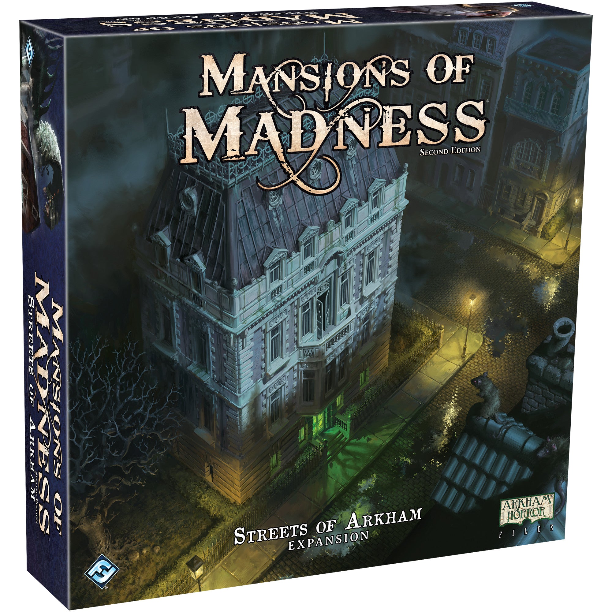 Mansions of Madness: Streets of Arkham Board Game Expansion - Horror Adventure Game for Adults & Teens - Perfect for Game Nights & Halloween Parties