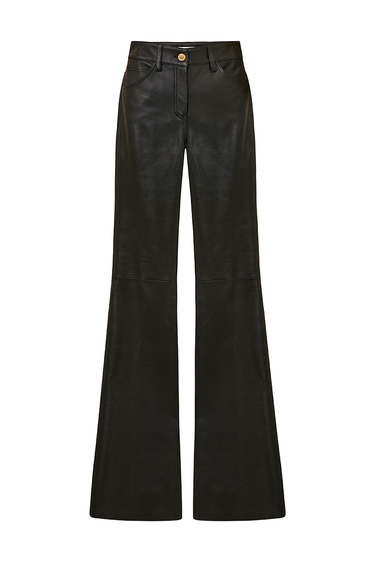 Stylish Vegan Leather Pants for Women - High Waisted Faux Leather Trousers - Comfortable & Stretchy Vegan Pants for Night Out, Party, or Casual Wear