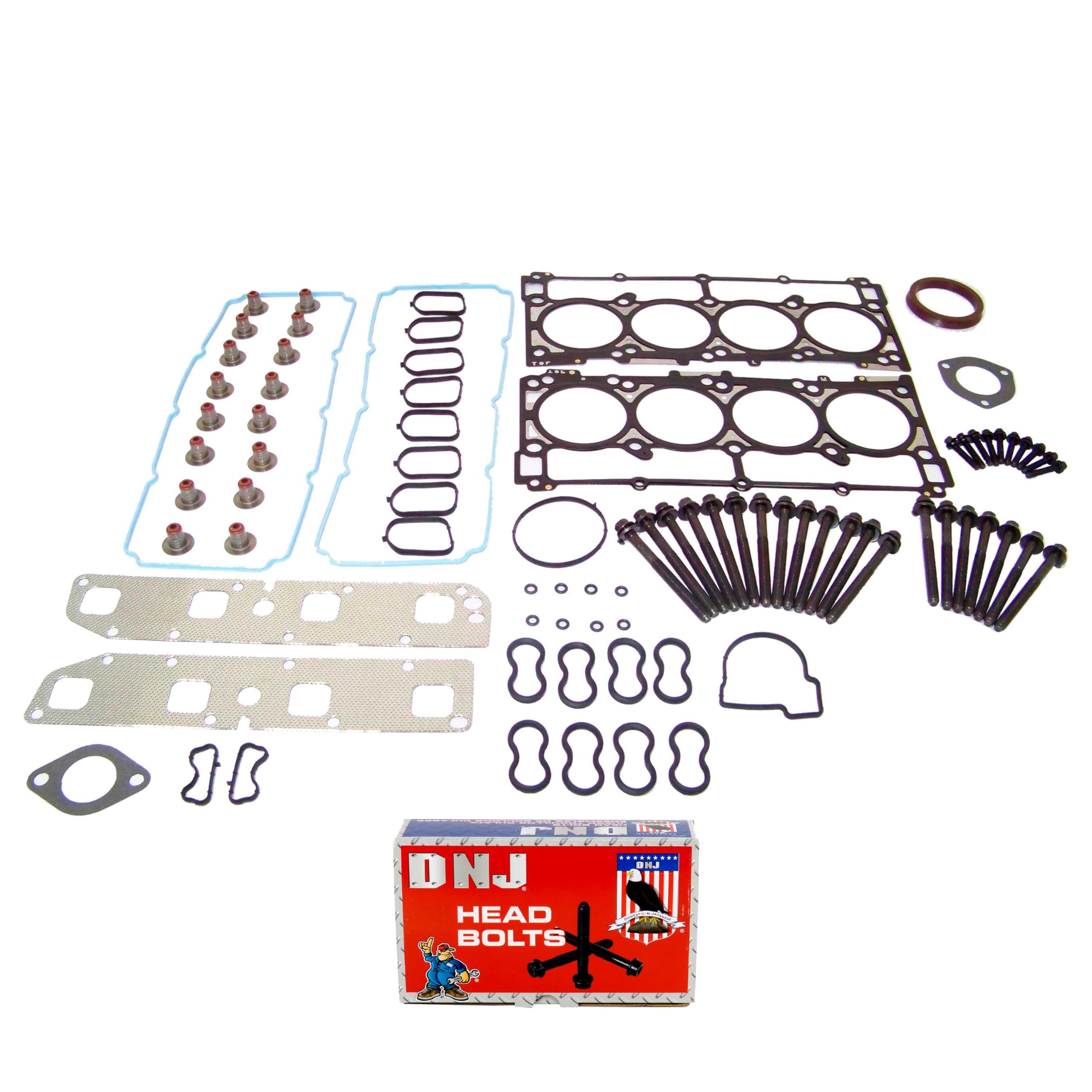 DNJ HGB1161 Cylinder Head Gasket Set with Head Bolt Kit Compatible with 2007-2008 Chrysler 300 5.7L 345cid V8 OHV Engine - Perfect for Engine Repair & Maintenance