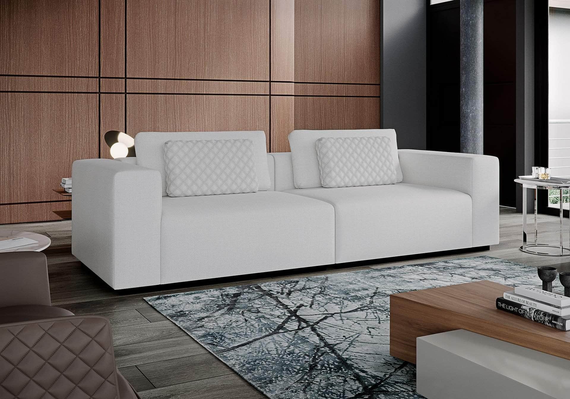 Spruce Modular Loveseat in Chalk Fabric - Modern 2-Seater Sofa for Small Spaces | Perfect for Apartments, Living Rooms & Cozy Corners
