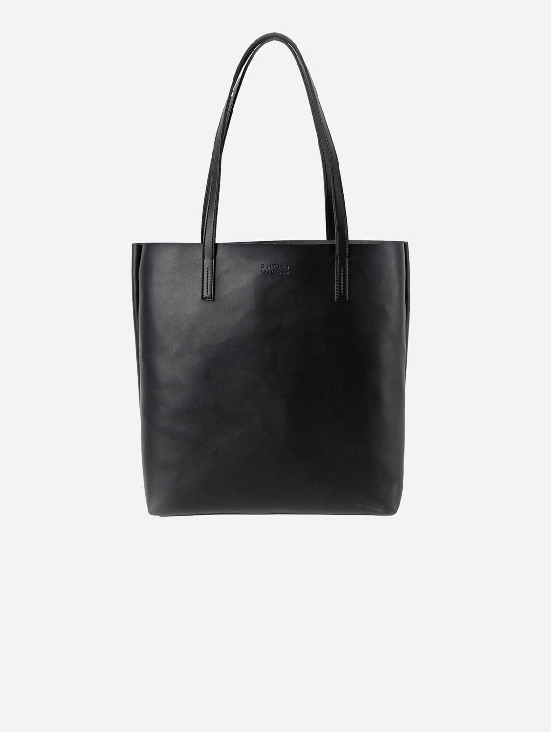 Georgia Unisex Vegan Leather Tote Bag - Apple-Inspired Design | Black | Perfect for Work, Travel & Everyday Use