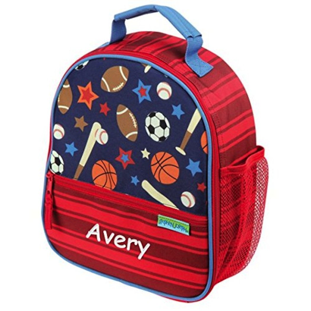 DIBSIES Personalized Trendsetter Lunch Box for Kids - Custom Sports Design Insulated Lunch Bag for School, Work & Picnics