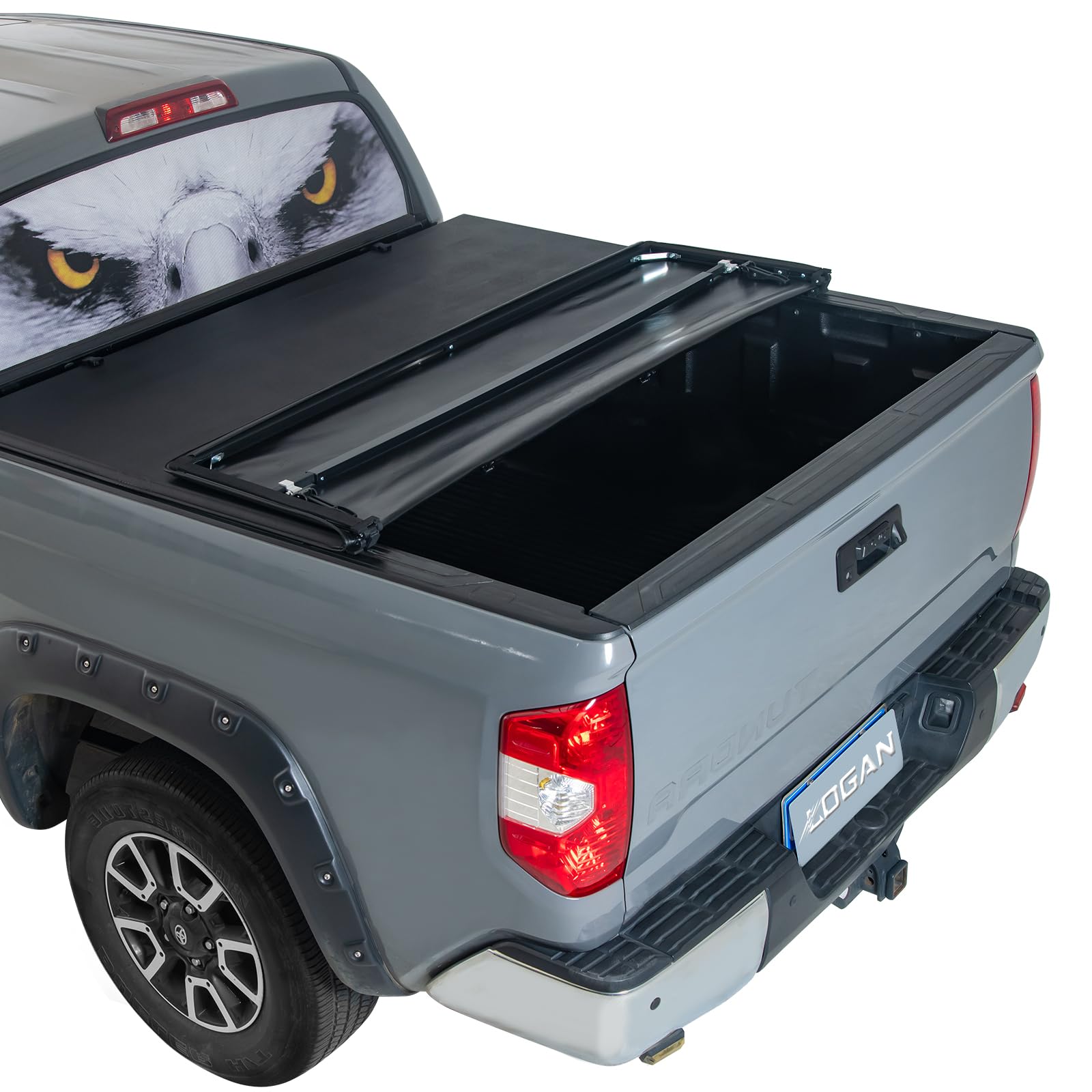 Logan Soft Tri-Fold Tonneau Cover for 2019-2025 Chevrolet Silverado & GMC Sierra 1500 (5.8ft/69.9