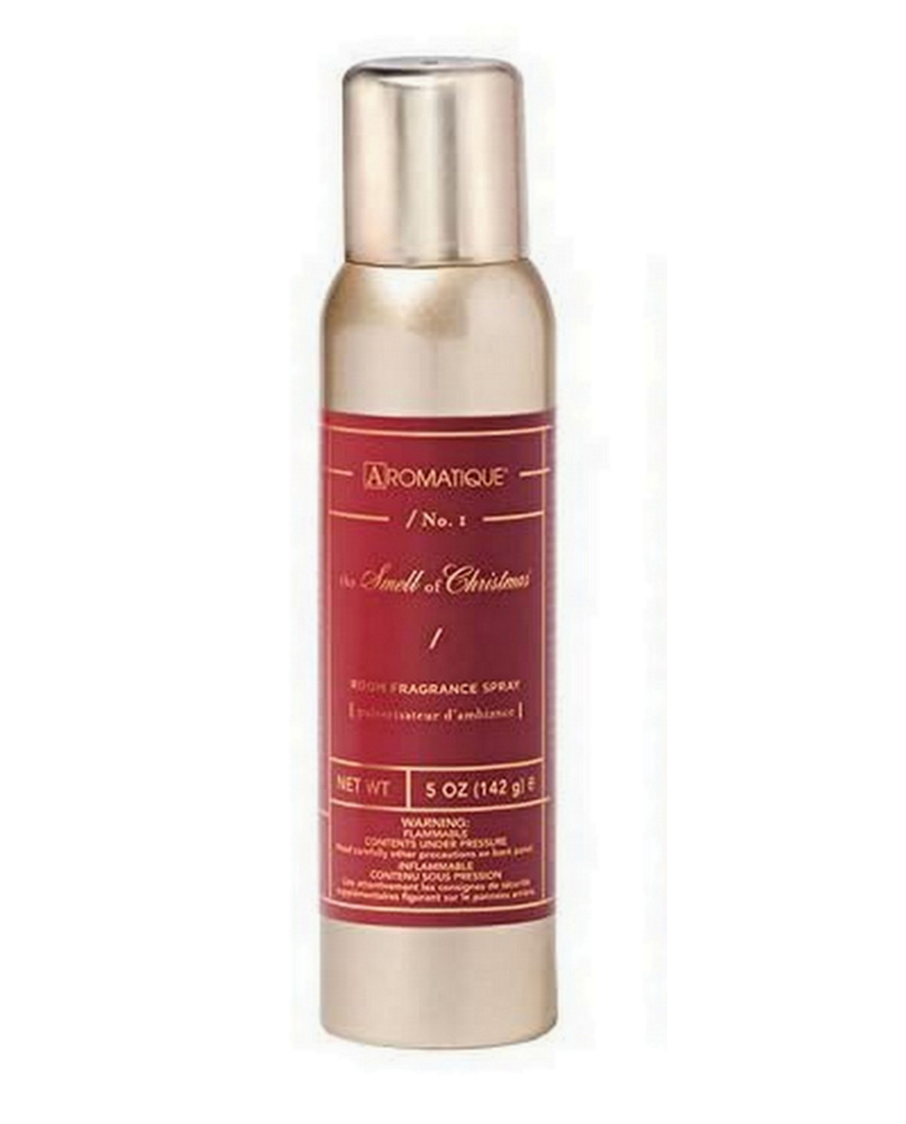 Aromatique The Smell of Christmas Scented Room Spray - 5 oz Gold Bottle for Holiday Home Decor, Festive Gifts & Seasonal Aromatherapy | Perfect for Living Rooms, Bedrooms & Christmas Parties