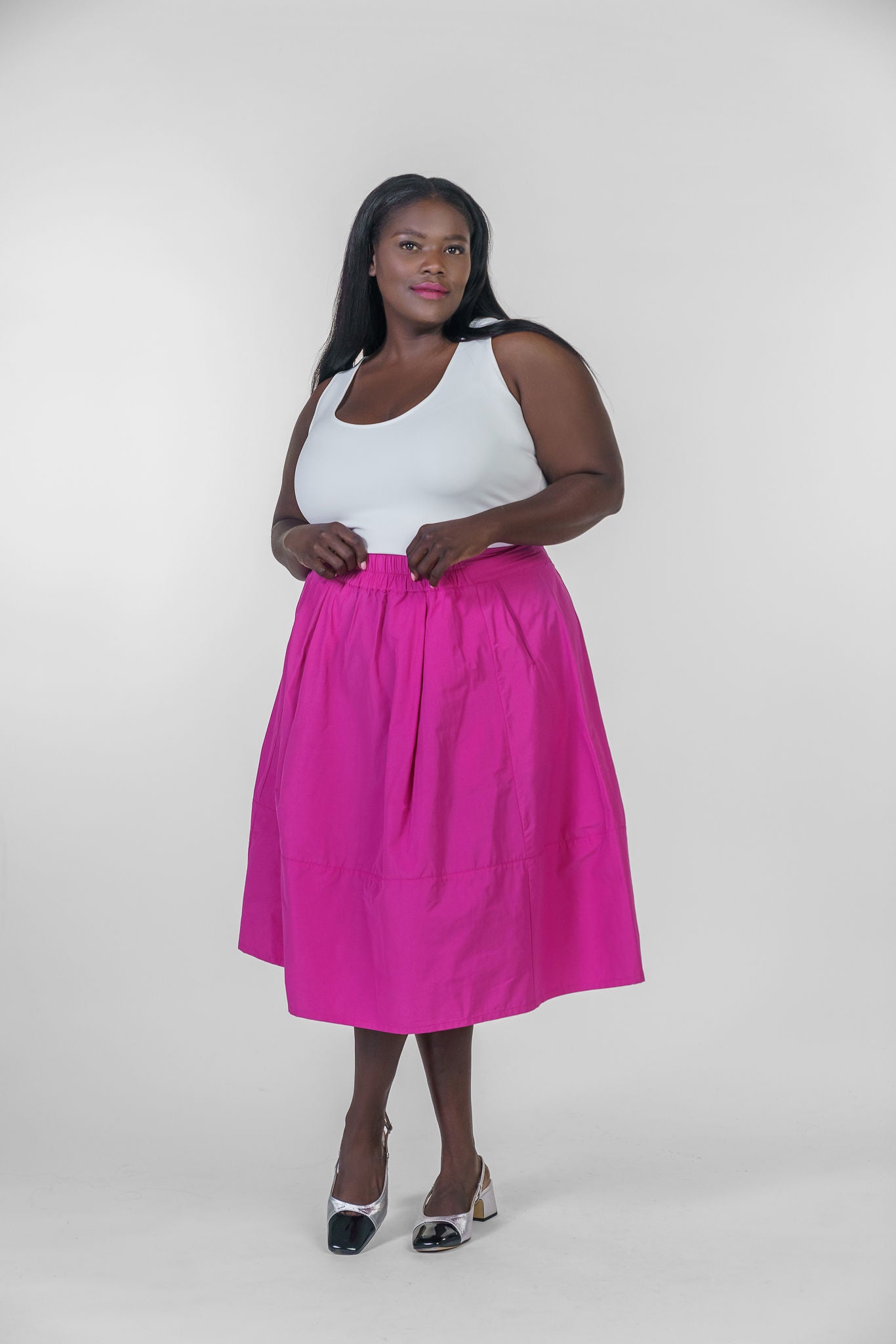 FUKKURA Poplin Skirt for Women - Lightweight, Breathable, and Comfortable Summer Skirt - Perfect for Casual Outfits, Beach Wear, and Everyday Style