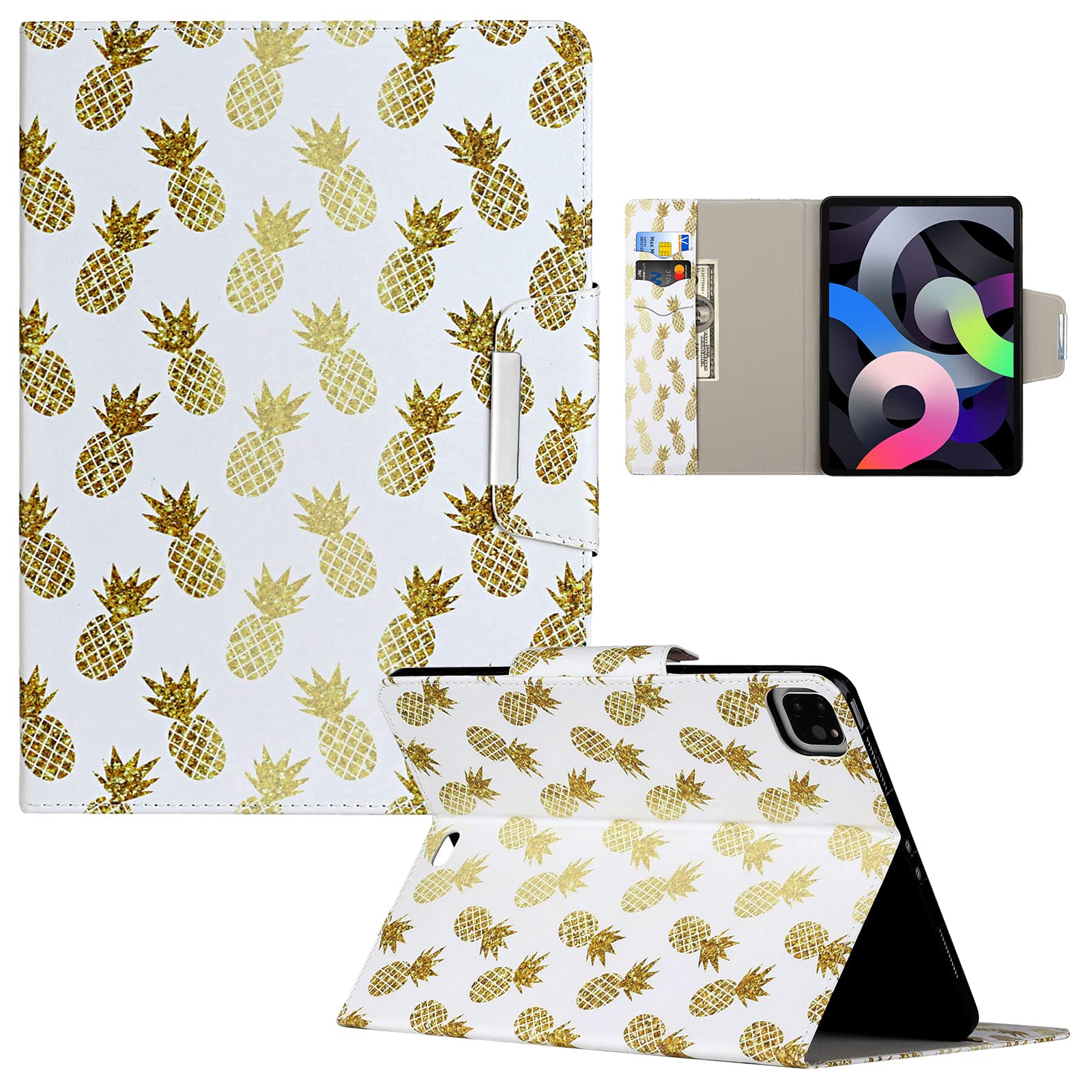 Premium PU Leather iPad Air 5th/4th Gen Case (2022/2020) 10.9 Inch - Slim Folio Cover with Card Holder Slot & Auto Wake/Sleep Function - Compatible with iPad Air 4/5 10.9