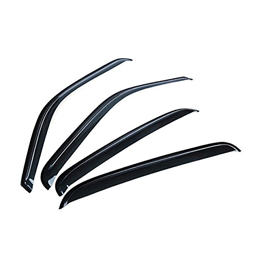 Audrfi 4-Piece Smoke Window Deflectors for 2000-2006 Chevy Tahoe & Cadillac Escalade Base - Ventvisor Vent Shades | Rain Protection & Improved Airflow for Highway Driving