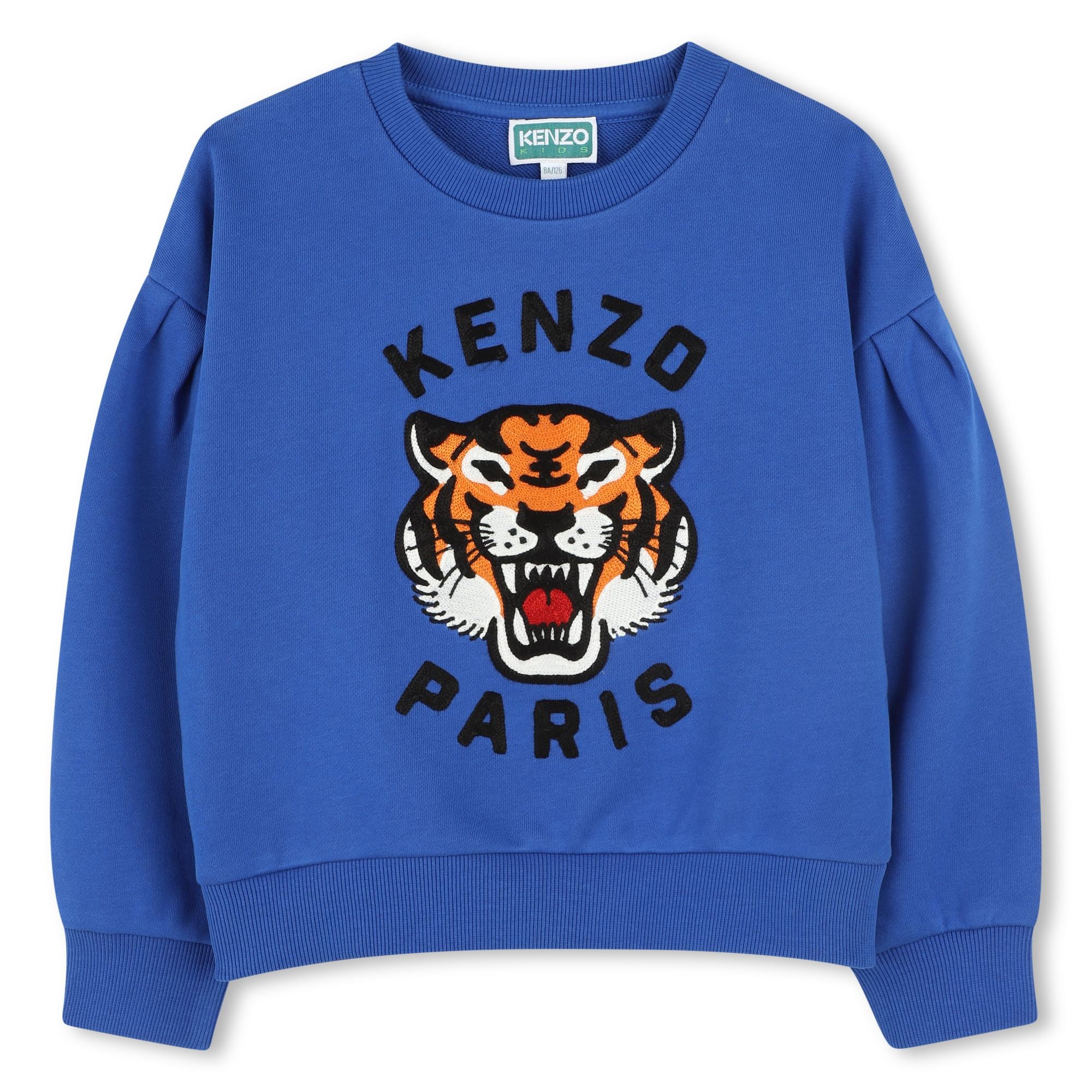 Kenzo Blue Tiger Print Sweatshirt - Stylish Casual Pullover for Men & Women | Perfect for Streetwear, Lounge & Everyday Fashion