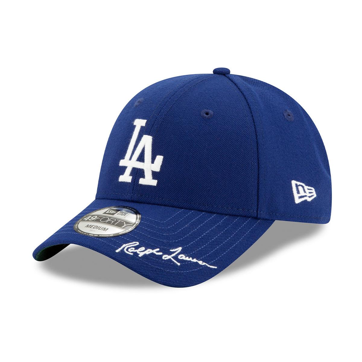 Ralph Lauren Los Angeles Dodgers 49FORTY Adjustable Baseball Cap - Navy Blue & White Team Logo - Perfect for Baseball Games, Sports Events & Casual Wear