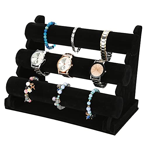 3-Tier Jewelry Display Stand for Watches & Bracelets - Shop Organizer