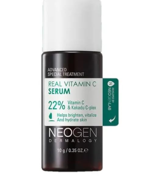 K-Beauty Vitamin C Serum 22% for Glowing Skin - Korean Skincare for Day & Night Use