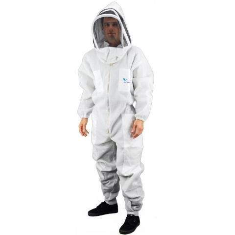 Professional-Grade Ventilated Beekeeping Suit for Adults - Eco-Keeper Beekeeper Suit with Full Protection (XL) - Ideal for Honey Harvesting, Hive Inspection & Beekeeping Activities