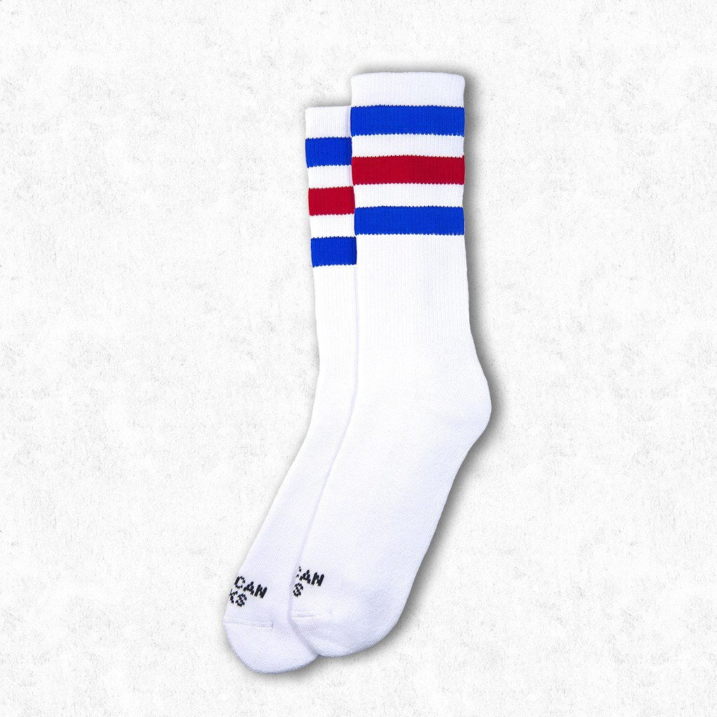 American Pride II Mid High Socks - Patriotic Crew Socks for Men & Women - Comfortable Cotton Blend for Everyday Wear, Sports & Outdoor Activities