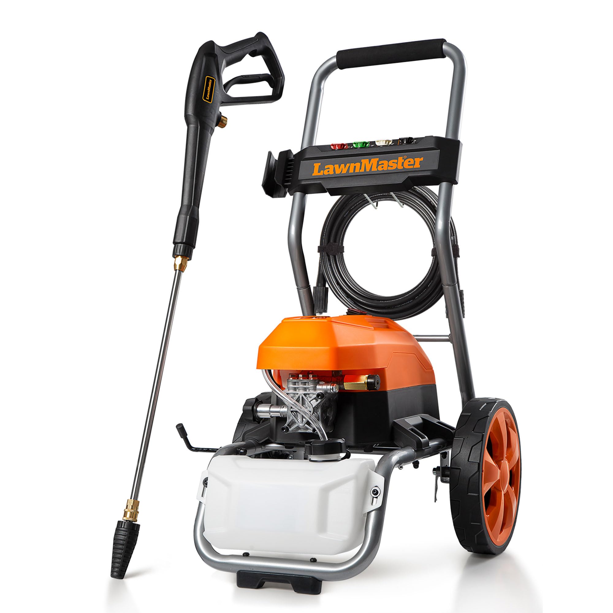 LawnMaster LT2100B 2300 PSI Electric Pressure Washer - 13 Amp, 1.2 GPM, CSA Certified with 5 Nozzles - Powerful Cleaning for Driveways, Decks, Patios & Outdoor Surfaces